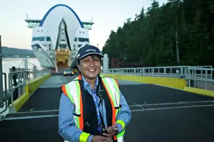 Baby Boomer Prints: A First Nations BC Ferry employee aboard the MV Northern Explorer in Port Hardy