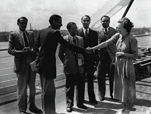 Students Prints: First Trainees Arrive In Britain Under Colombo Plan Scheme