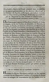 Brazil Prints: First Treaty of San Ildefonso (October 1)