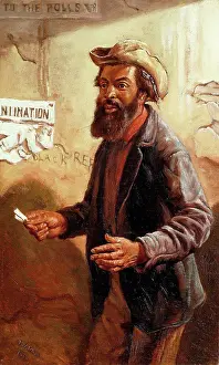 Mature Adult Prints: His First Vote, 1868. Thomas Waterman Wood (1823-1903)
