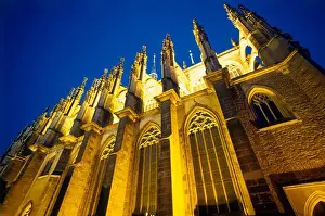 : Floodlit, Church of St, Barbara, Kutna Hora, Czech Republic