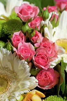Floral Arrangement Prints: Detail of a flower bouquet