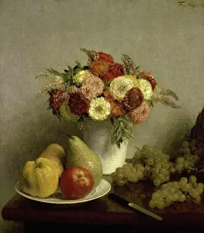 Knife Prints: Flowers and Fruit (Fleurs et fruits) 1865 Henri Fantin-Latour (1836-1904/French) Musee d'Orsay