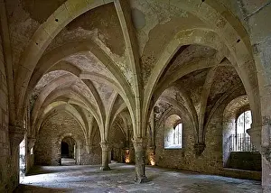 Mediaeval Prints: Fontenay former Cistercian monastery monastery building