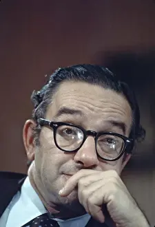 Hear Prints: Ford economic advisor Alan Greenspan testifies at a senate hearing in October 1974