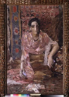 Art Nouveau Prints: Fortune-teller by Vrubel, Mikhail Alexandrovich (1856-1910) / State Tretyakov Gallery