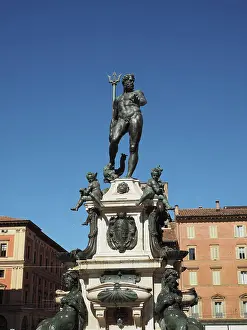 Italienisch Prints: Fountain of Neptune Neptune Fountain in Bologna Fountain of Neptune Meaning Neptun Fountain in Bologna