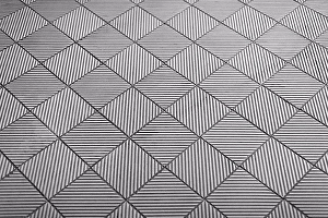 Black Andwhite Prints: Full frame shot of patterned floor tiles