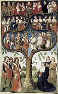 Middle Ages Prints: France (15th c.). The hierarchy of the social class