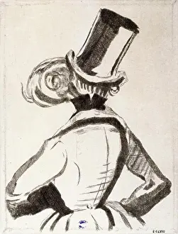 Gravure Prints: France - Alfred de Musset Theophile Gautier (1811-1871)