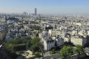 General View Prints: France, Ile-de-France, Capital, Paris, 5th, City center, plunging View(Sight