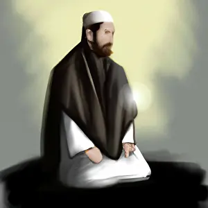 Muslim Prints: France, Paris on 2022-11-06. Digital illustration of religion