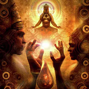 Faith Prints: France, Paris on 2022-11-06. Digital illustration of religion
