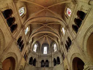 Provence Alpes Cote Dazur Prints: France, Provence, Nimes, Interior of Nimes cathedral