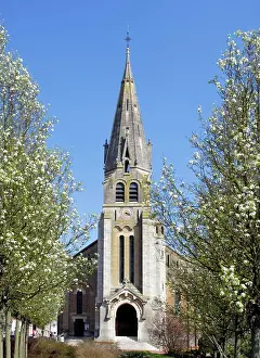 Cheese Prints: France, Seine Et Marne, Coulommiers, The Saint Denis Sainte Foy Church