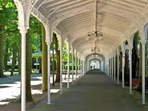 Sunny Prints: France, Vichy, Yard And Covered Gallery In Front Of The Casino