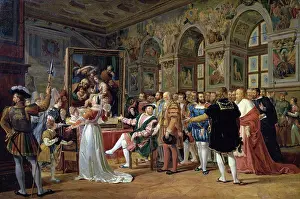 Daretobe Prints: Francis I Receives The Holy Family by Raphael (Francois I Recevant La Saint Famille de Raphael)