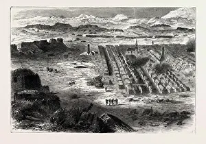 Engraved Image Prints: FRANCO-PRUSSIAN WAR: VIEW OF THE CAMP PE CONLIE NEAR MANS 1870