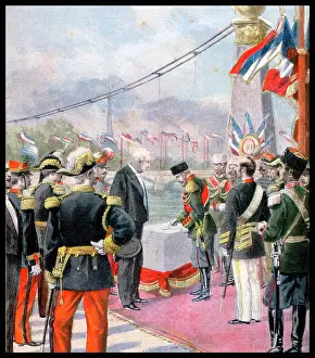 Journal Prints: Franco-Russian Alliance. Tsar Nicholas II
