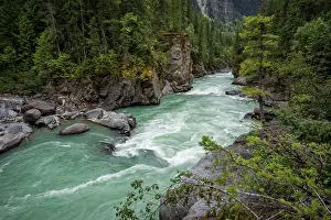 British Columbia Prints: Fraser River at Overlander Falls Trail