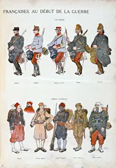 Cavalry Prints: French army uniforms, World War One