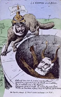 Emperor Prints: French satirical postcard 1906