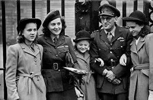 1946 Prints: French 'Underground' Heroine Decorated At Buckingham Palace -- Mrs