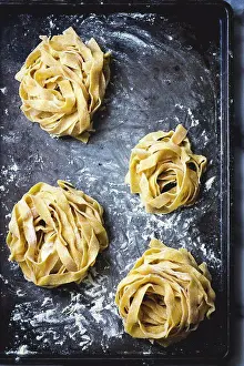 Pasta Prints: Fresh pasta on a baking tray
