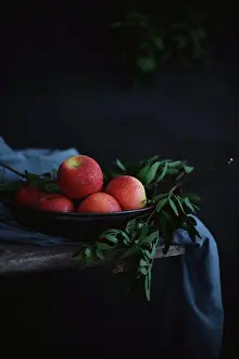 Home Grown Prints: Fresh ripe red apples