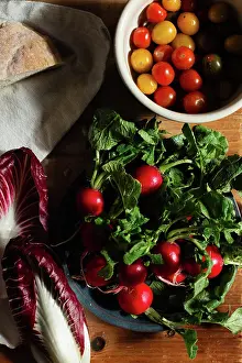 Vegetables Prints: Fresh vegetables on cutting board