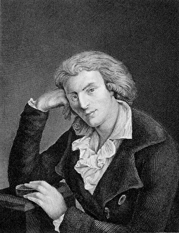 Author Prints: Friedrich von Schiller (1759-1805) German Poet, Playwright and Critic Artist Unknown