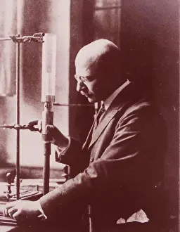 Laboratory Prints: Fritz HABER (1868-1934) German chemist at work in his laboratory at Karlsruhe