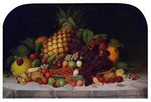 Assortment Prints: Fruit Piece; 1849; Oil on canvas Robert Scott Duncanson; American; 1821-72