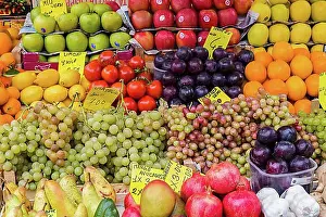 Diverse Prints: Fruit on a sales booth, Venice, Italy, Europe