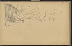 Zakup Proweniencja Prints: ﻿Fruit trees in a garden, sketch
