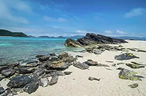 Beaches Prints: Furuzamami Beach, Zamami island, Kerama islands, Okinawa, Japan, Asia