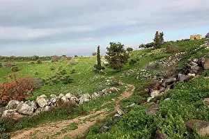 Urban Environment Prints: Gadara, a Greek-Roman city, today a ruined site near the small town of Umm Qais in Jordan