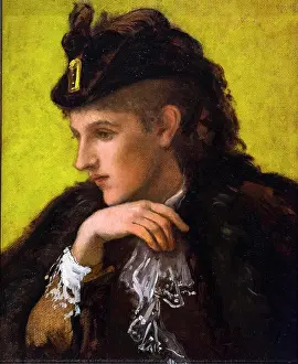 Period Costume Prints: The Gainsborough Hat; about 1876 Oil on canvas William Morris Hunt American; 1824-1879