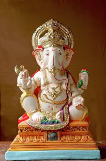 Religiose Prints: Ganesh ganpati Festival Elephant head Lord Idol for Ganesh Festival