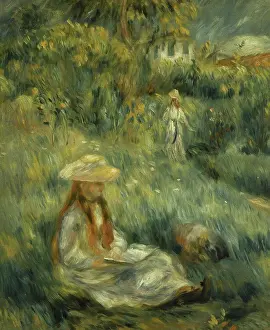 Renoir Prints: Garden at Mezy: Mademoiselle Manet Pierre-Auguste Renoir (1841-1919/French) Oil on Canvas