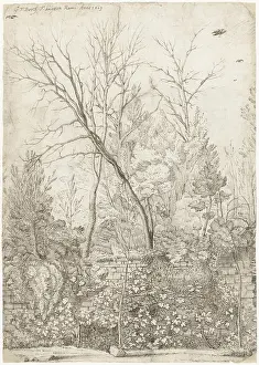 Draughtsman Prints: Garden of the Villa Madama, outside Rome