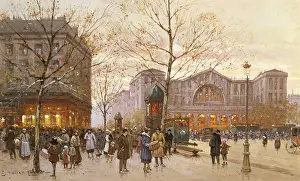 Tram Prints: Gare St. Lazare by Eugene Galien