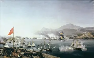 French Woman Prints: GARNERAY, Louis (1783-1857). Naval Battle of Navarino