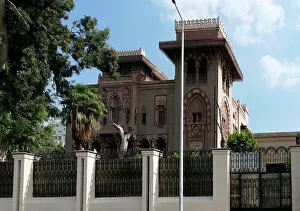 Exclusive Prints: Gated and walled garden to a wealthy house in Heliopolis