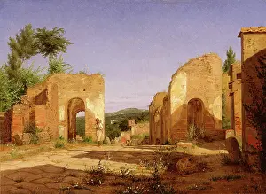 Denmark Prints: Gateway in the Via Sepulcralis in Pompeii