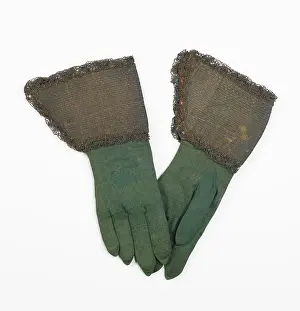 Curiosity Prints: Gauntlets first quarter 18th century Russian These Russian nobleman's gloves were collected by Stewart Culin