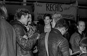 Rally Prints: GDR, Berlin, 07.03.1990, demonstration against the right