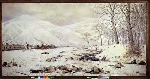 History Of Russia Prints: General Mikhail Skobelev at Battlefield near Shipka Pass by Vereshchagin