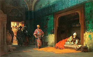 Medium Group Of People Prints: Genghis Khan by Stanislav Khlebovsky