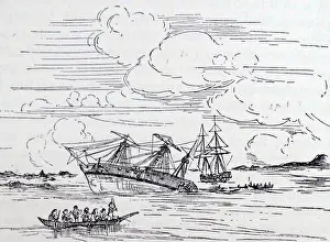 Discovery Prints: George Vancouver's (1757-1798) ship